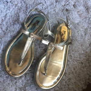 Gold Michael Kors Sandals